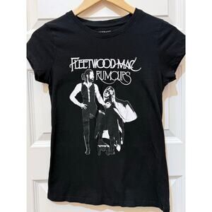 Fleetwood Mac Black Fitted Band / Concert T-Shirt / Tee, Women's Size S